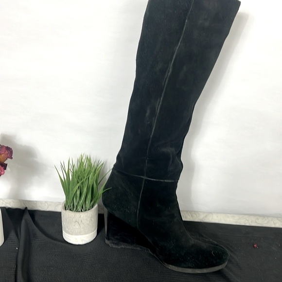 Franco Santoro Knee high Black suede boots - Picture 1 of 3